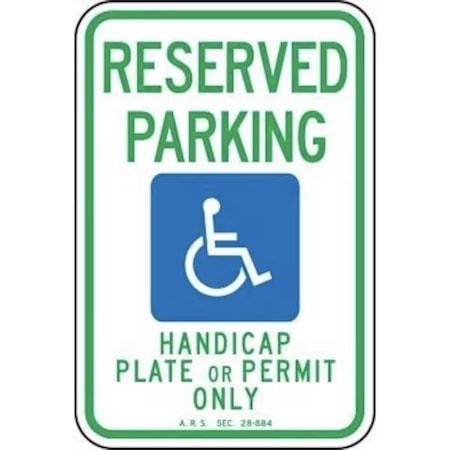 Accuform STATE SPECIFIC HANDICAPPED PARKING FRA186RA FRA186RA